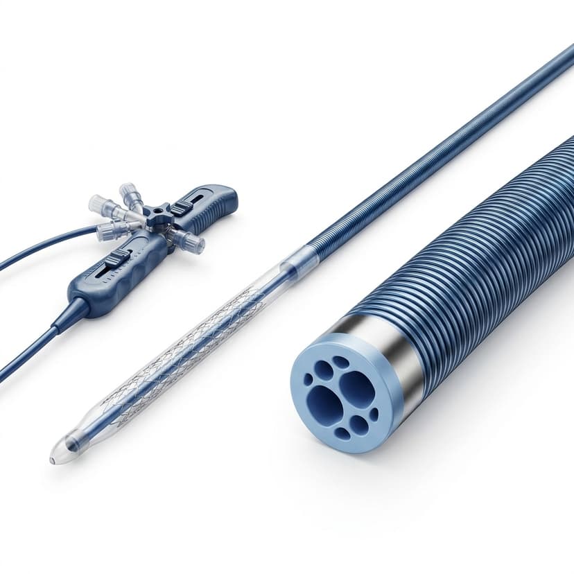 Braided catheter shaft component with reinforced medical tube profile