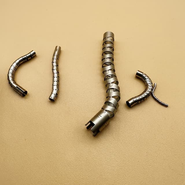 Flexible shaft component for endoscope and robotic catheter programs